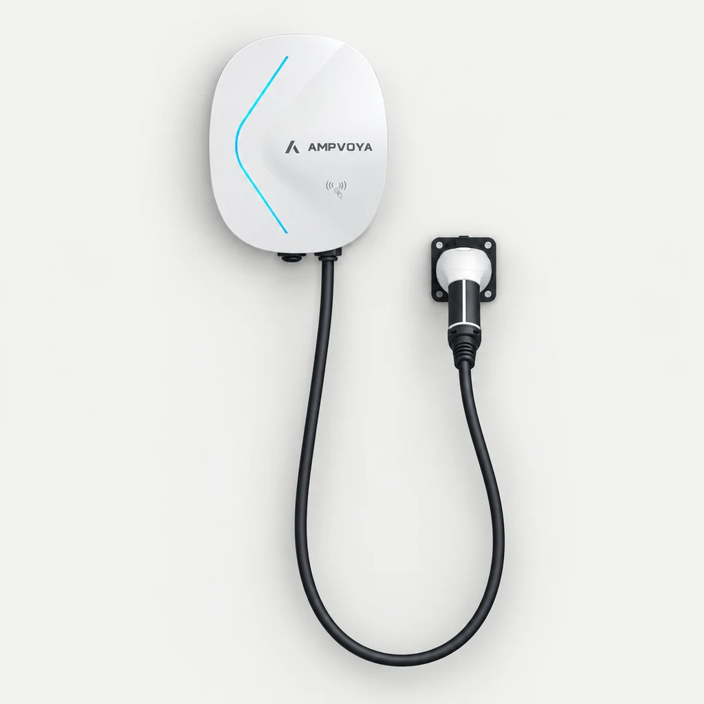 Ampvoya EC-W300 7 kW wallbox with Type 2 cable